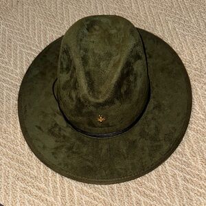 Olive Green Wide Brim Hat